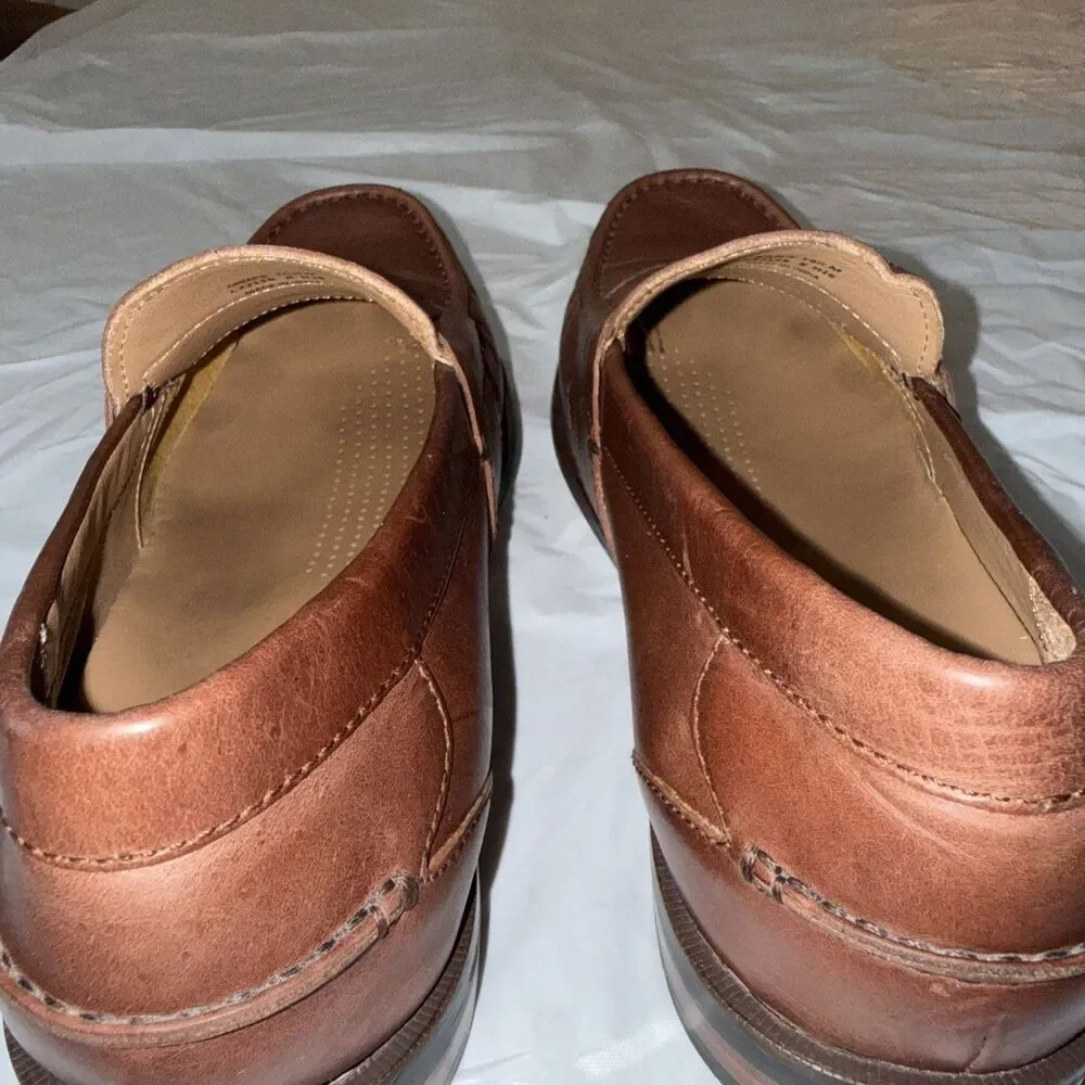 Cole Haan Pinch Grand OS Penny Loafers Mens 10.5 M British Tan Leather Shoes